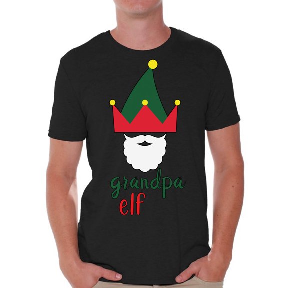 Awkward Styles Christmas Shirts for Men Xmas Elf Grandpa T-Shirt