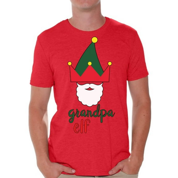 Awkward Styles Christmas Shirts for Men Xmas Elf Grandpa T-Shirt