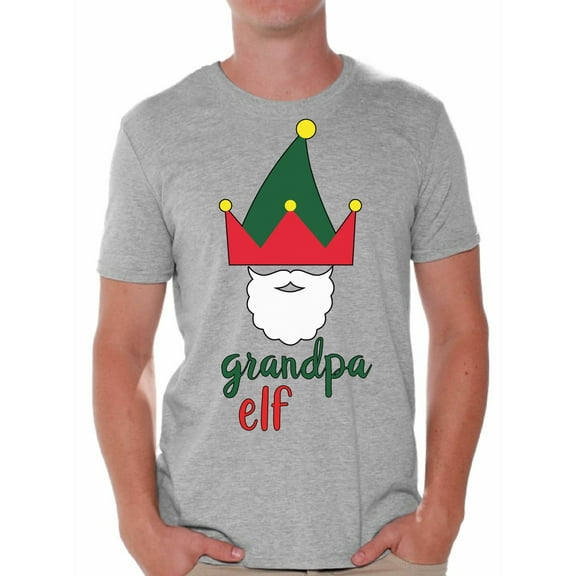 Awkward Styles Christmas Shirts for Men Xmas Elf Grandpa T-Shirt