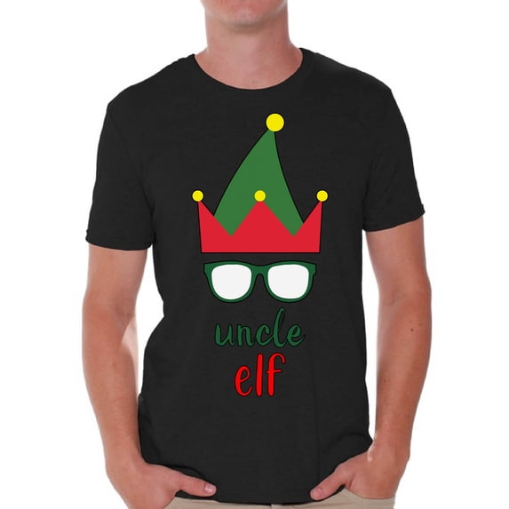 Awkward Styles Christmas Shirts for Men Xmas Elf Uncle T-Shirt