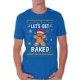 thumbnail image 1 of Awkward Styles Ugly Christmas Shirts for Men Xmas Gingerbread Man T-Shirt, 1 of 4