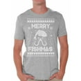 thumbnail image 1 of Awkward Styles Christmas Shirts for Men Xmas Merry Fishmas T-Shirt, 1 of 4