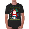 thumbnail image 1 of Awkward Styles Christmas Shirts for Men Xmas Santa Shark T-Shirt, 1 of 4