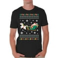 thumbnail image 1 of Awkward Styles Christmas Shirts for Men Xmas Santa Unicorn T-Shirt, 1 of 4
