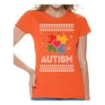 thumbnail image 1 of Awkward Styles Christmas Shirts for Women Xmas Autism T-Shirt, 1 of 4
