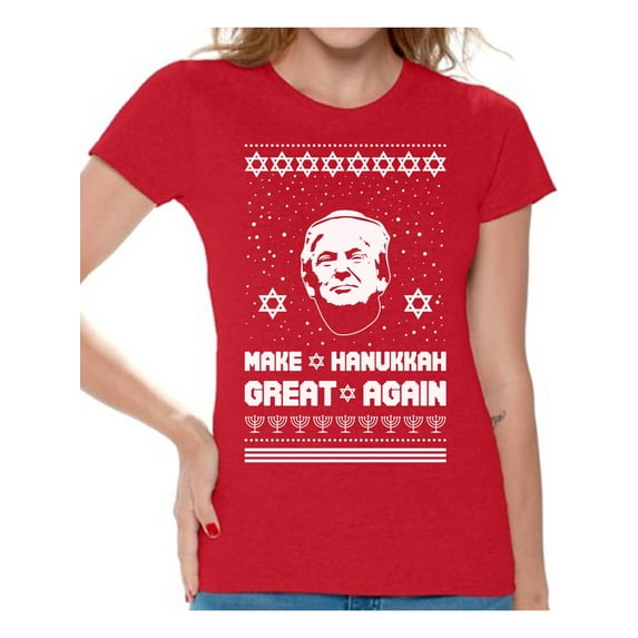 Awkward Styles Christmas Shirts for Women Xmas Hanukkah T-Shirt