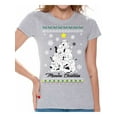thumbnail image 1 of Awkward Styles Christmas Shirts for Women Xmas Meowee T-Shirt, 1 of 4
