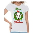 thumbnail image 1 of Awkward Styles Christmas Shirts for Women Xmas Mooey T-Shirt, 1 of 4