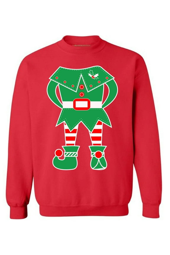 Christmas Sweater Christmas Sweater Elf Suit Christmas Sweatshirt
