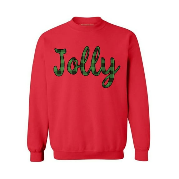 Awkward Styles Christmas Sweater Christmas Sweater Jolly Plaid Christmas Sweatshirt