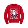 thumbnail image 1 of Awkward Styles Christmas Sweater for Boys Girls Kids Youth Blue Xmas Shark Sweatshirt, 1 of 4