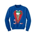 thumbnail image 1 of Awkward Styles Christmas Sweater for Boys Girls Kids Youth Funny Xmas Tuxedo Sweatshirt, 1 of 4