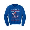 thumbnail image 1 of Awkward Styles Christmas Sweater for Boys Girls Kids Youth Merry Rexmas Xmas Sweatshirt, 1 of 4