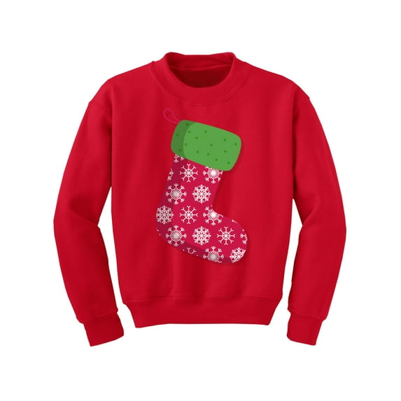 Awkward Styles Christmas Sweater for Boys Girls Kids Youth Stocking Snowflake Xmas Sweatshirt
