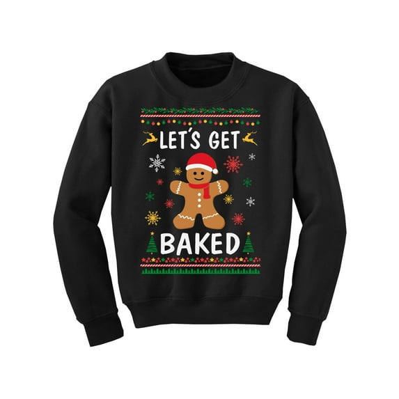 Awkward Styles Christmas Sweater for Boys Girls Kids Youth Xmas Gingerbread Man Sweatshirt