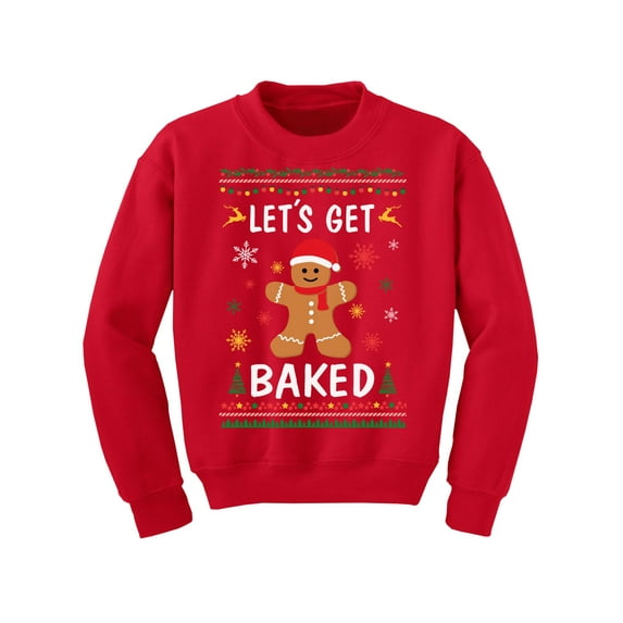 Awkward Styles Christmas Sweater for Boys Girls Kids Youth Xmas Gingerbread Man Sweatshirt