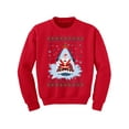 thumbnail image 1 of Awkward Styles Christmas Sweater for Boys Girls Kids Youth Xmas Santa in Shark Sweatshirt, 1 of 4