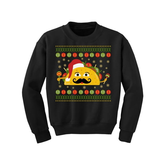 Awkward Styles Christmas Sweater for Boys Girls Kids Youth Xmas Taco Sweatshirt