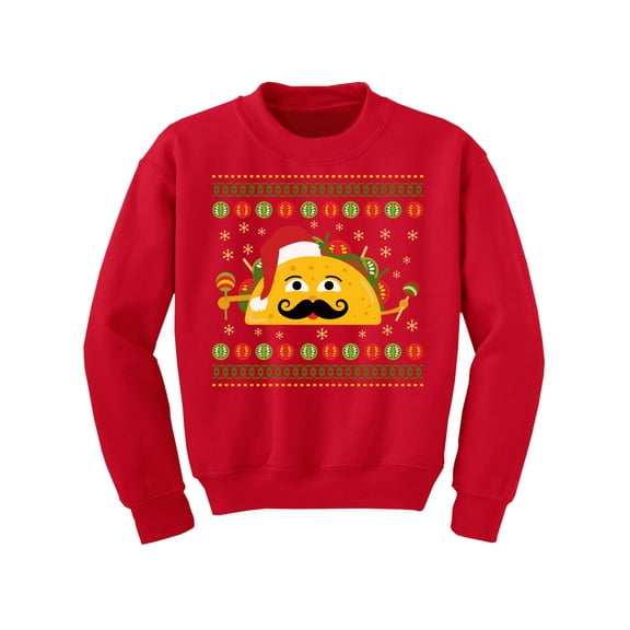 Awkward Styles Christmas Sweater for Boys Girls Kids Youth Xmas Taco Sweatshirt