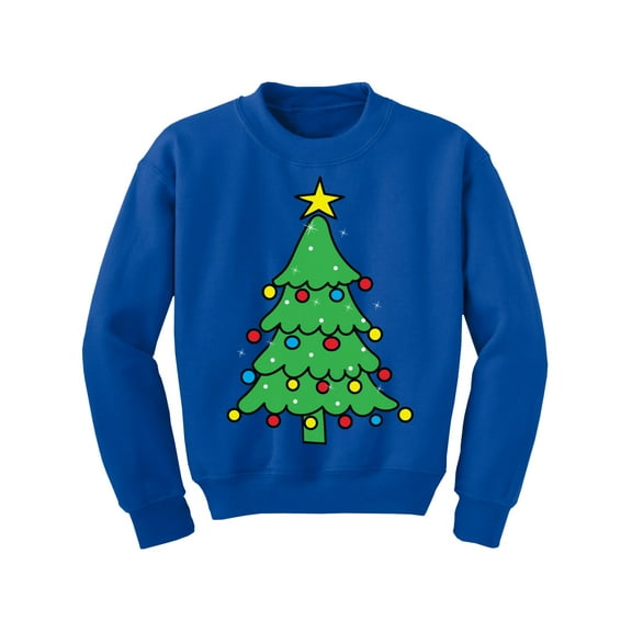 Awkward Styles Christmas Sweater for Boys Girls Kids Youth Xmas Tree Green Sweatshirt