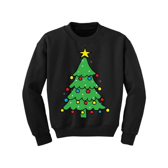 Awkward Styles Christmas Sweater for Boys Girls Kids Youth Xmas Tree Green Sweatshirt