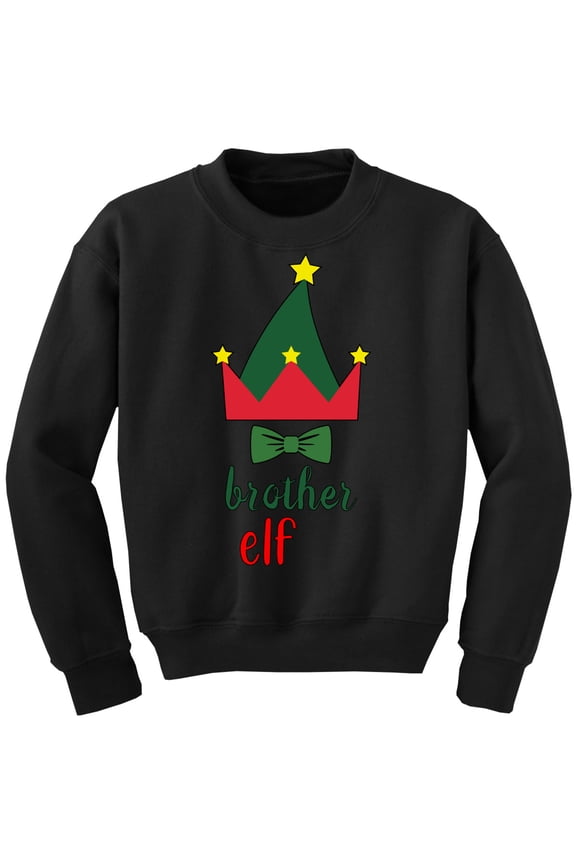 Christmas Sweater for Boys Kids Youth Brother Xmas Elf Sweatshirt