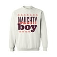 thumbnail image 1 of Awkward Styles Christmas Sweatshirt Naughty Xmas Boy Sweater, 1 of 5