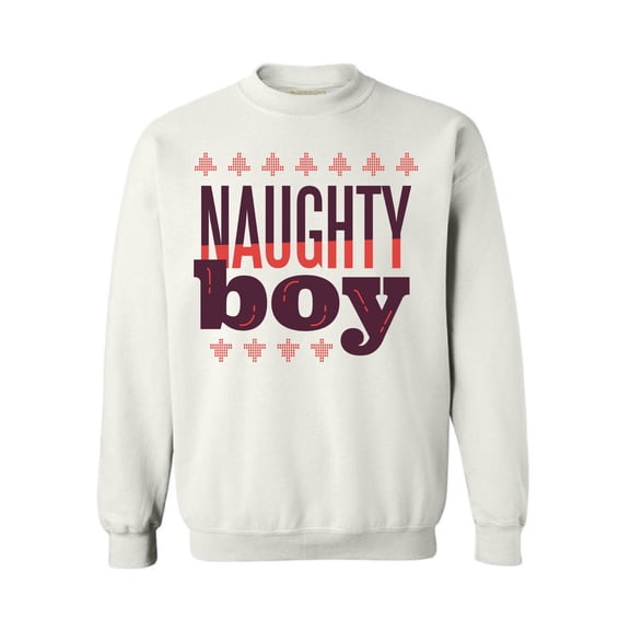 Awkward Styles Christmas Sweatshirt Naughty Xmas Boy Sweater