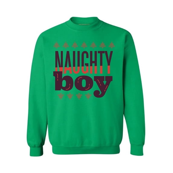 Awkward Styles Christmas Sweatshirt Naughty Xmas Boy Sweater
