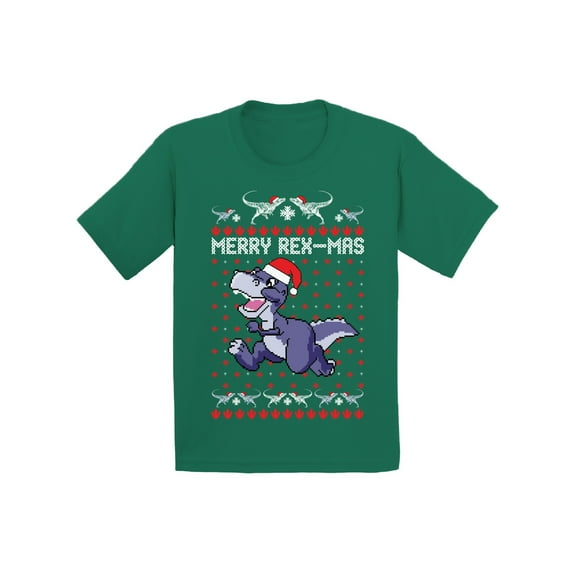 Awkward Styles Ugly Christmas T-Shirt for Baby Boys Girls Merry Rexmas Xmas Baby Shirt