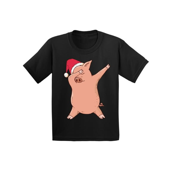Awkward Styles Christmas T-Shirt for Baby Boys Girls Xmas Pig Dance Baby Shirt
