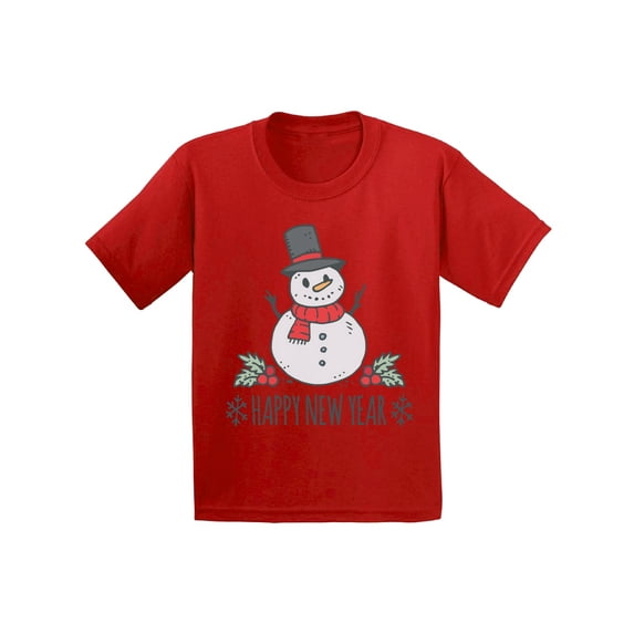 Awkward Styles Christmas T-Shirt for Baby Boys Girls Xmas Snowman Baby Shirt