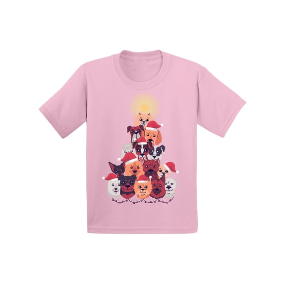 Awkward Styles Christmas T-Shirt for Baby Girls Boys Dog Xmas Tree Baby Shirt