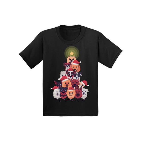 Awkward Styles Christmas T-Shirt for Baby Girls Boys Dog Xmas Tree Baby Shirt