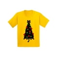 thumbnail image 1 of Awkward Styles Christmas T-Shirt for Boys Girls Cat Xmas Tree Kids T Shirts, 1 of 4