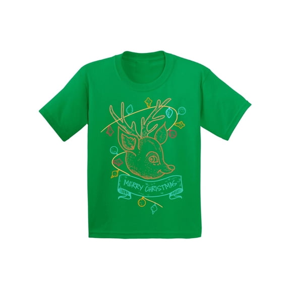 Awkward Styles Christmas T-Shirt for Boys Girls Little Xmas Deer Kids T Shirts
