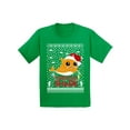thumbnail image 1 of Awkward Styles Christmas T-Shirt for Boys Girls Orange Xmas Shark Kids T Shirts, 1 of 4