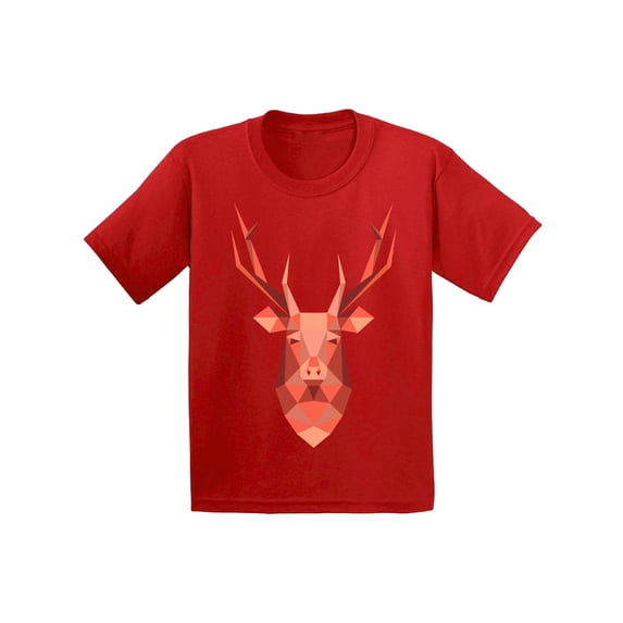 Awkward Styles Christmas T-Shirt for Boys Girls Pink Xmas Deer Kids T Shirts