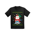 thumbnail image 1 of Awkward Styles Christmas T-Shirt for Boys Girls Santa Xmas Shark Kids T Shirts, 1 of 4
