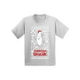 thumbnail image 1 of Awkward Styles Christmas T-Shirt for Boys Girls Shark Xmas Pattern Kids T Shirts, 1 of 4