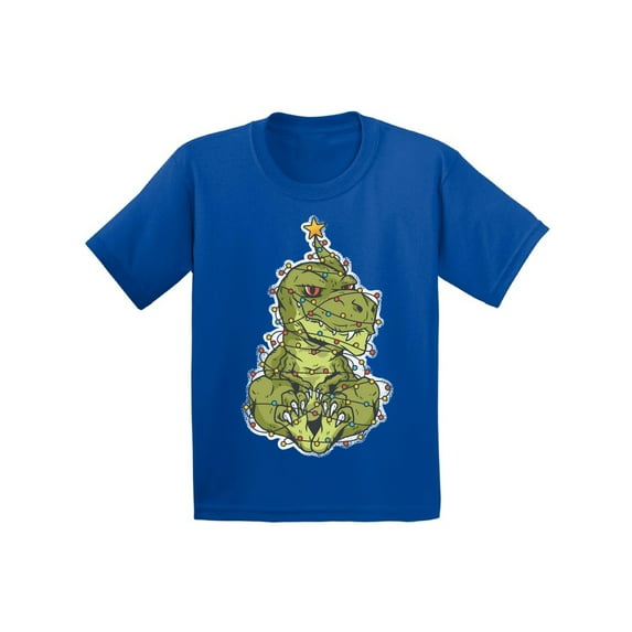 Awkward Styles Christmas T-Shirt for Boys Girls Xmas Dinosaur Kids T Shirts