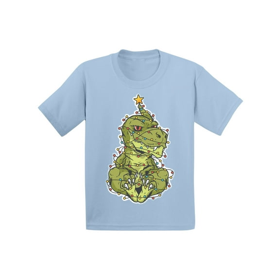Awkward Styles Christmas T-Shirt for Boys Girls Xmas Dinosaur Toddler Shirt