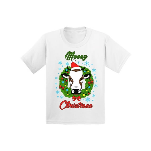 Awkward Styles Christmas T-Shirt for Boys Girls Xmas Mooey Kids T Shirts