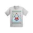 thumbnail image 1 of Awkward Styles Christmas T-Shirt for Boys Girls Xmas Santa in Shark Kids T Shirts, 1 of 4