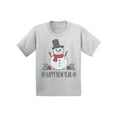 thumbnail image 1 of Awkward Styles Christmas T-Shirt for Boys Girls Xmas Snowman Kids T Shirts, 1 of 4