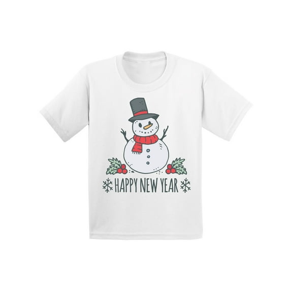 Awkward Styles Christmas T-Shirt for Boys Girls Xmas Snowman Kids T Shirts