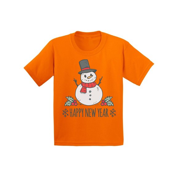 Awkward Styles Christmas T-Shirt for Boys Girls Xmas Snowman Kids T Shirts