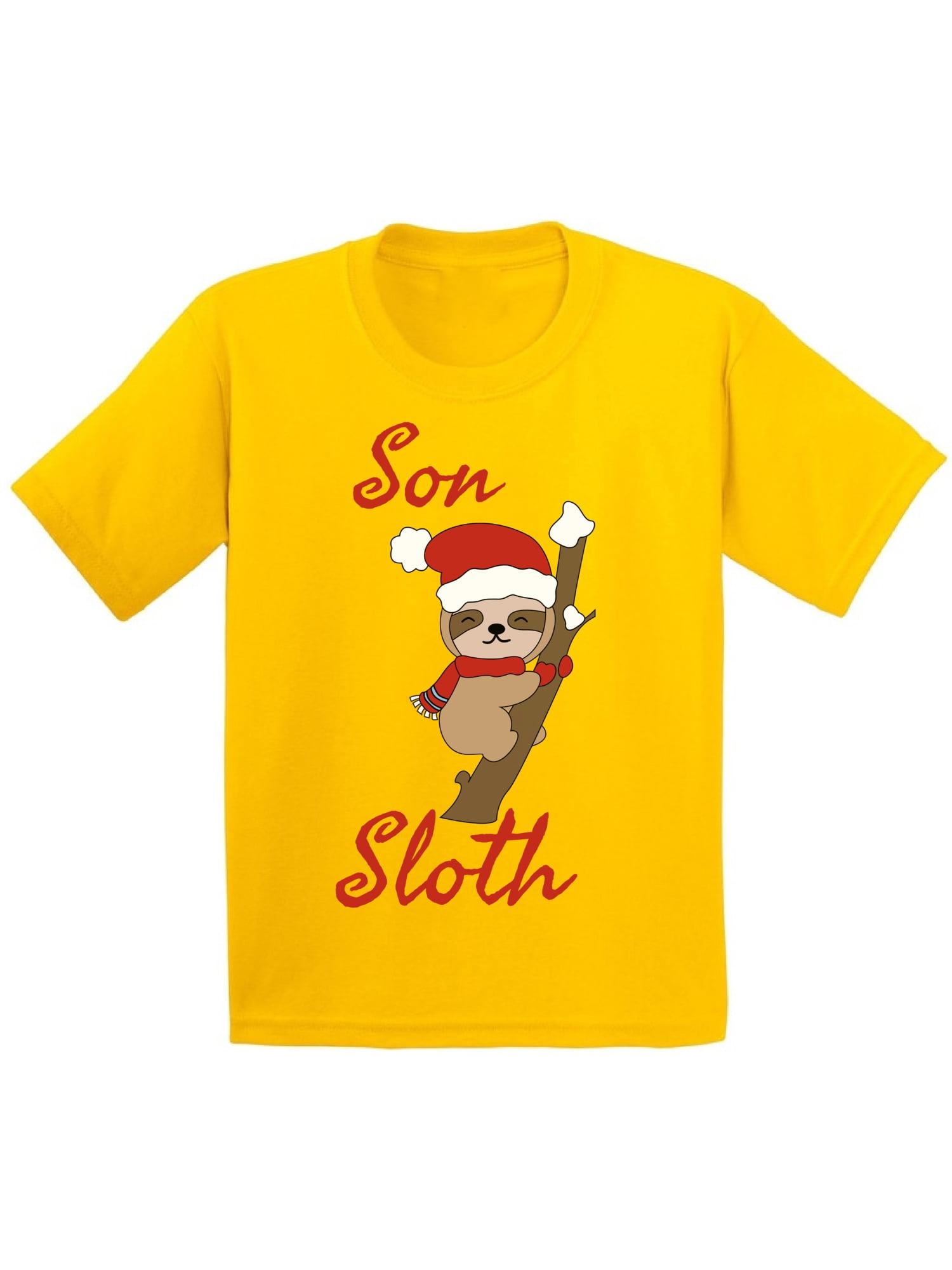 Awkward Styles Christmas T-Shirt for Boys Xmas Son Sloth Kids T Shirts ...