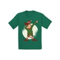 thumbnail image 1 of Awkward Styles Christmas T-Shirt for Girls Boys Dabbing Xmas Elf Toddler Shirt, 1 of 4