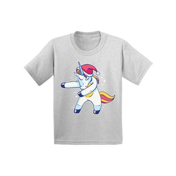 Awkward Styles Christmas T-Shirt for Girls Boys Xmas Dancing Unicorn Kids T Shirts